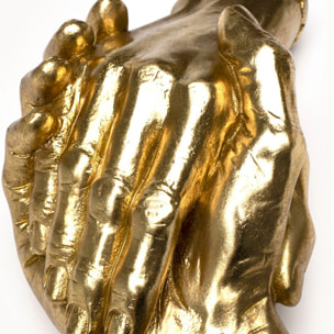 Déco poignée de mains dorée 25cm Kare Design