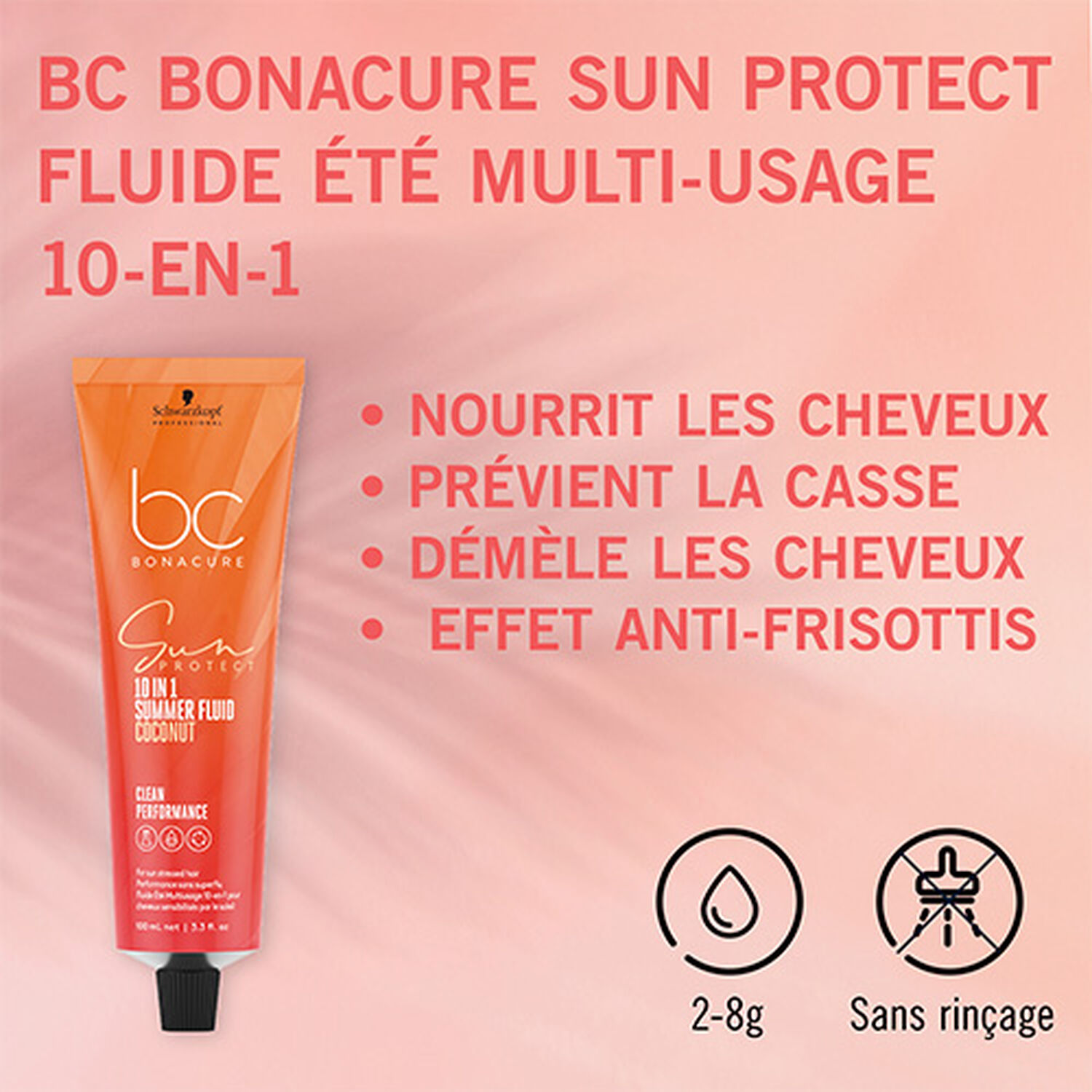 BC Bonacure Sun Protect - Soin 10-en-1 Sans Rincage - Vegan
