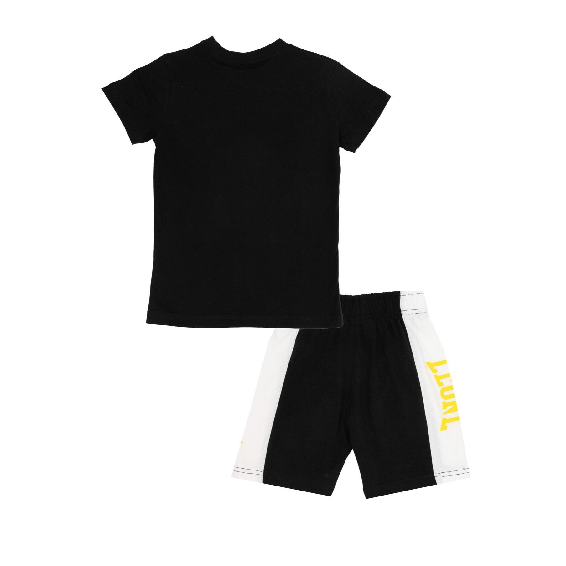 Conjunto infantil con camiseta de manga corta y bermudas Fight Fluo
