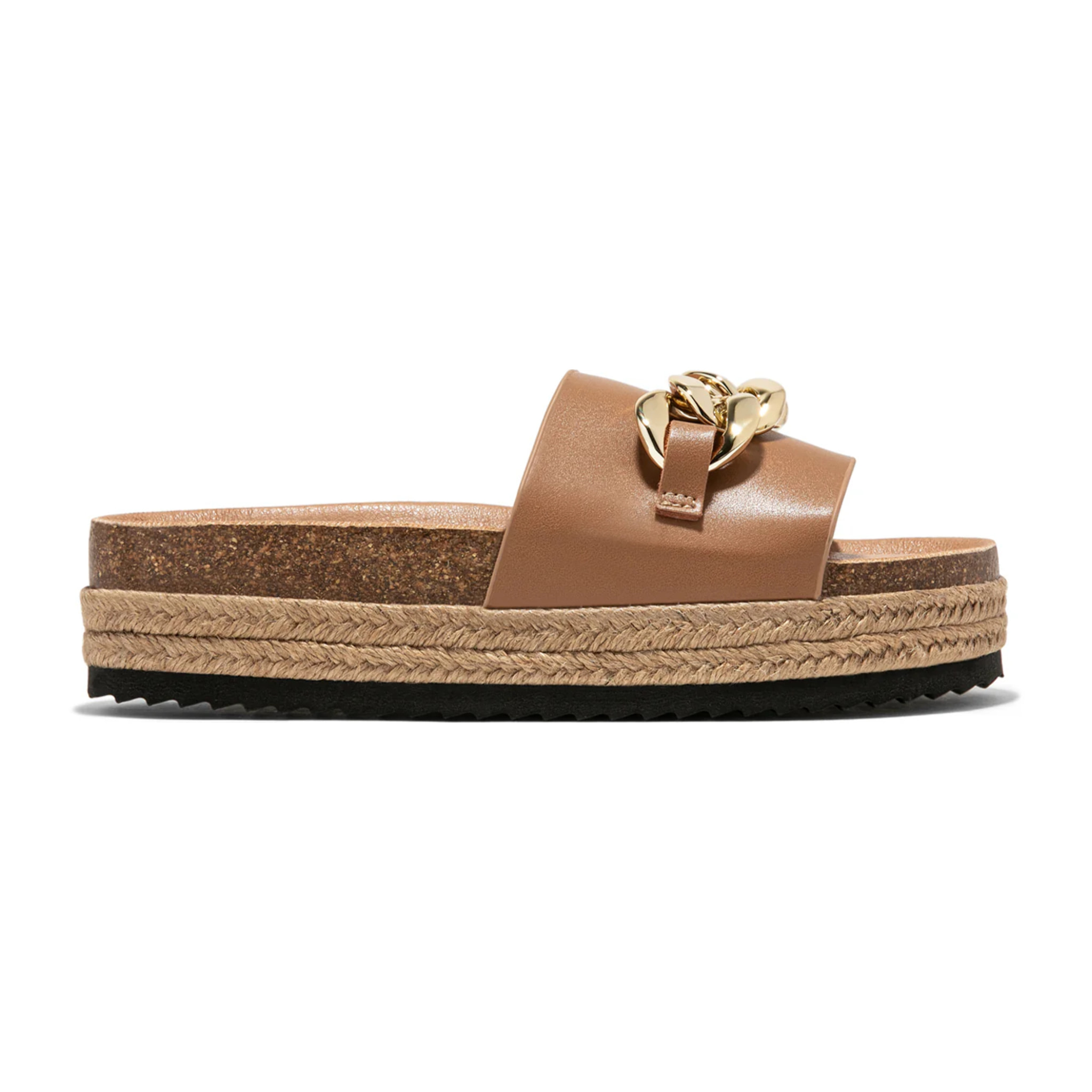 Sandalias Abiertas Plataforma Taupe B&W