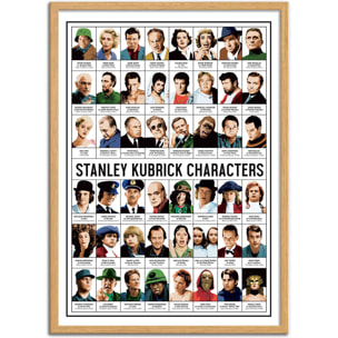 Affiche - Stanley Kubrick characters - Olivier Bourdereau