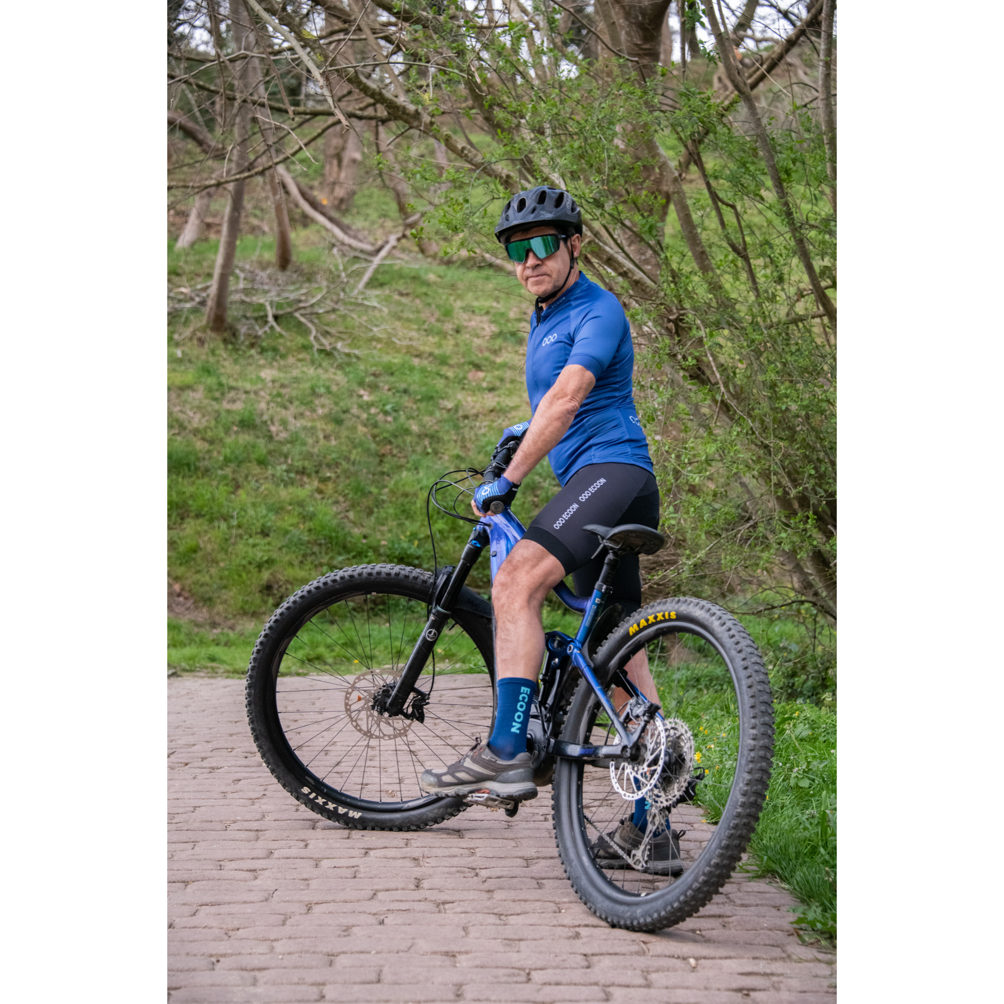 Guanti da ciclismo ECOON Alpe in blu