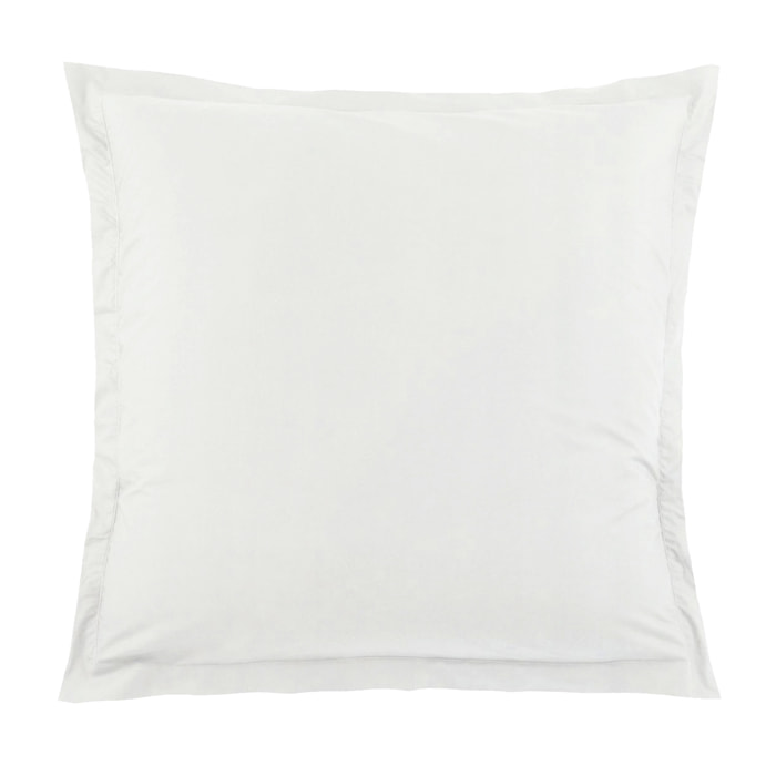 Taie d'Oreiller Unie en 100 % Coton - Blanc
