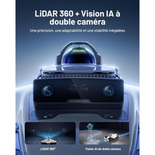 Robot tondeuse MAMMOTION Luba 3 AWD 1500, Lidar 360° - NetRTK - vision IA, 1500m² de superficie, 15 multi-zones, pente 80%