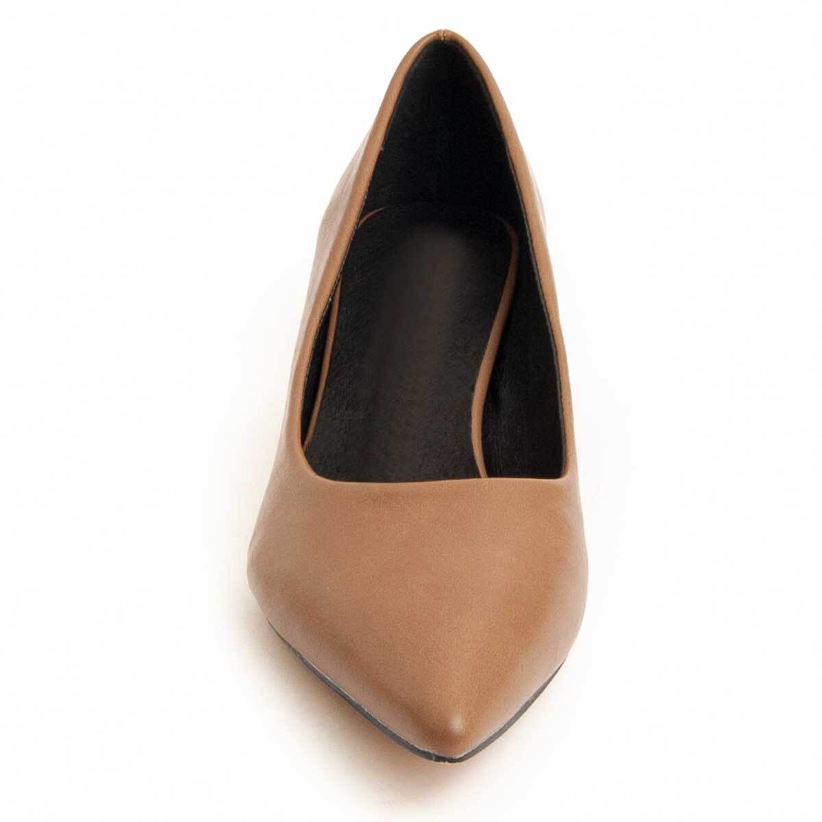 Zapato De Tacón - Beige - Altura: 4 Cm