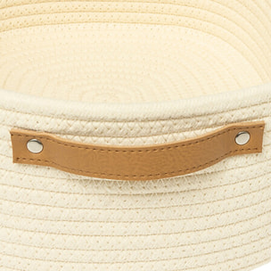 Lot de 3 paniers emboîtables - Ivoire