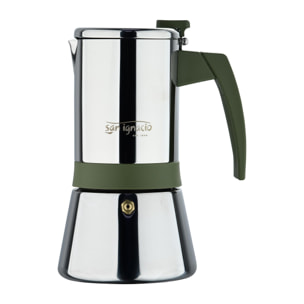 Cafetera italiana 6 tazas acero inoxidable compatible con todo tipo de cocinas expert san ignacio