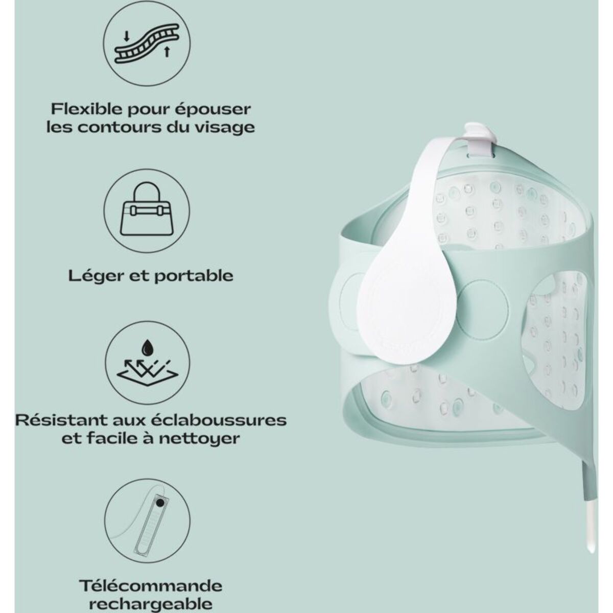 Masque LED LOLA Glow Mint