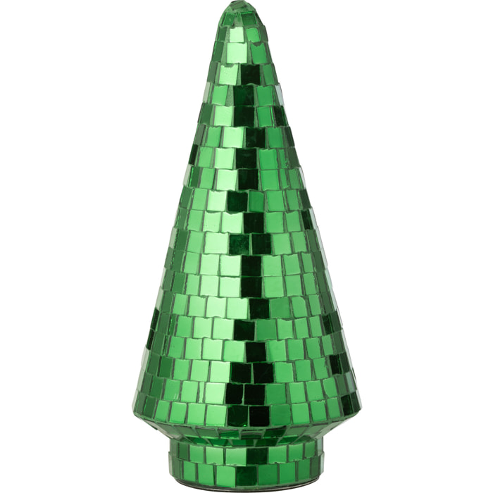 J-Line boule de Noël Miroir - verre - bleu - small - boîte de 4