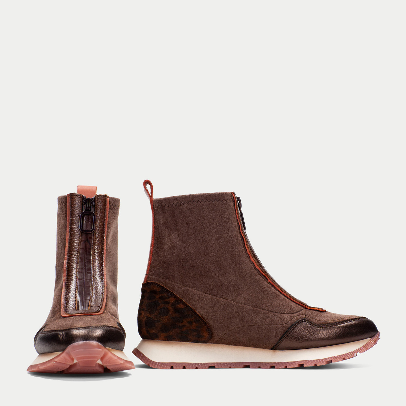 Botin sport Kansas Avellana leopardo 3 cm