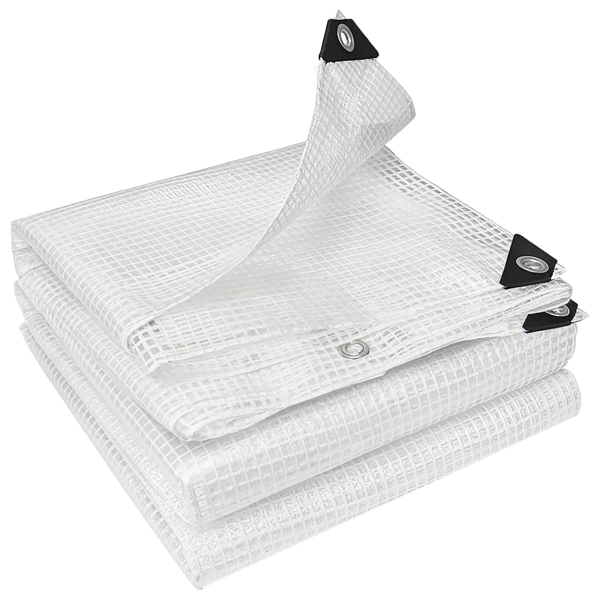 Bâche de protection blanche intérieur/extérieur 6x4m 140g/m²