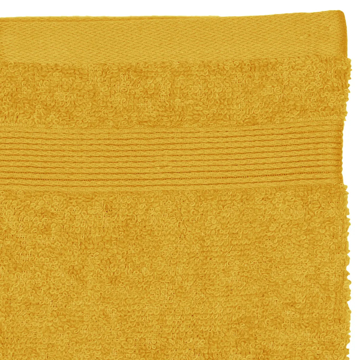 Lot de 2 gants de toilette jaune 15x21cm