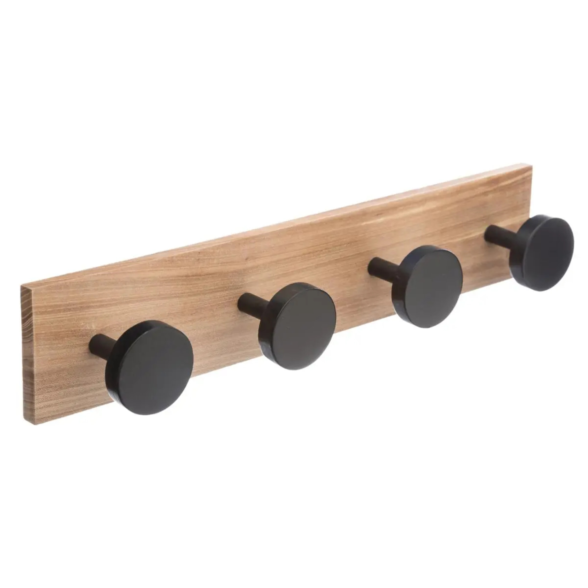 Patère 4 têtes pin noir