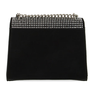 Borsa a tracolla argento con pietre