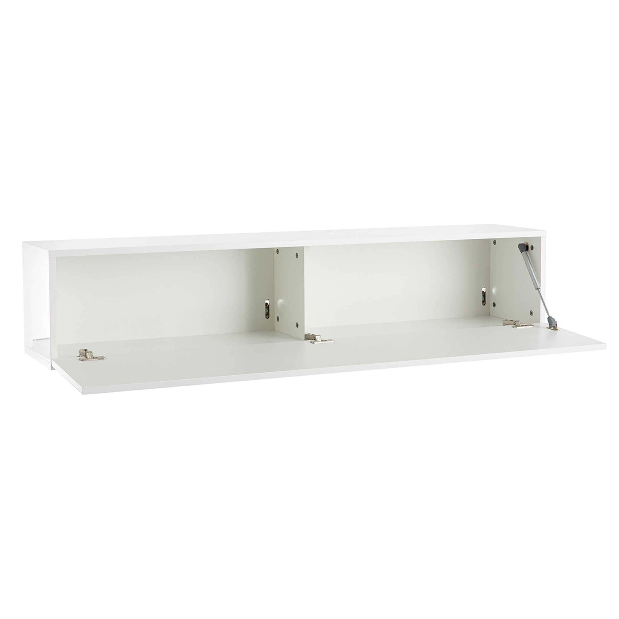 Élément mural TV horizontal blanc laqué brillant L137.5 cm ETERNEL