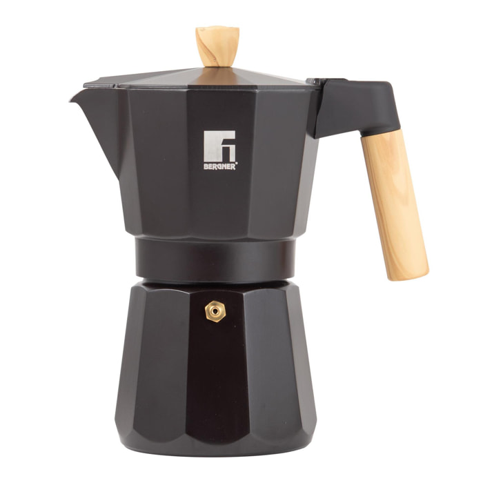 cafetera para 6 tazas en aluminio 17x10x20,5cm