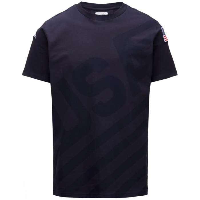 Kappa - T-Shirts & Top Uomo Donna Blu - Ayba2 Usa Us
