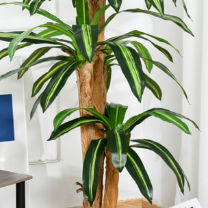 Dracaena Artificial de PP PE Cemento Ø20x160 cm Verde