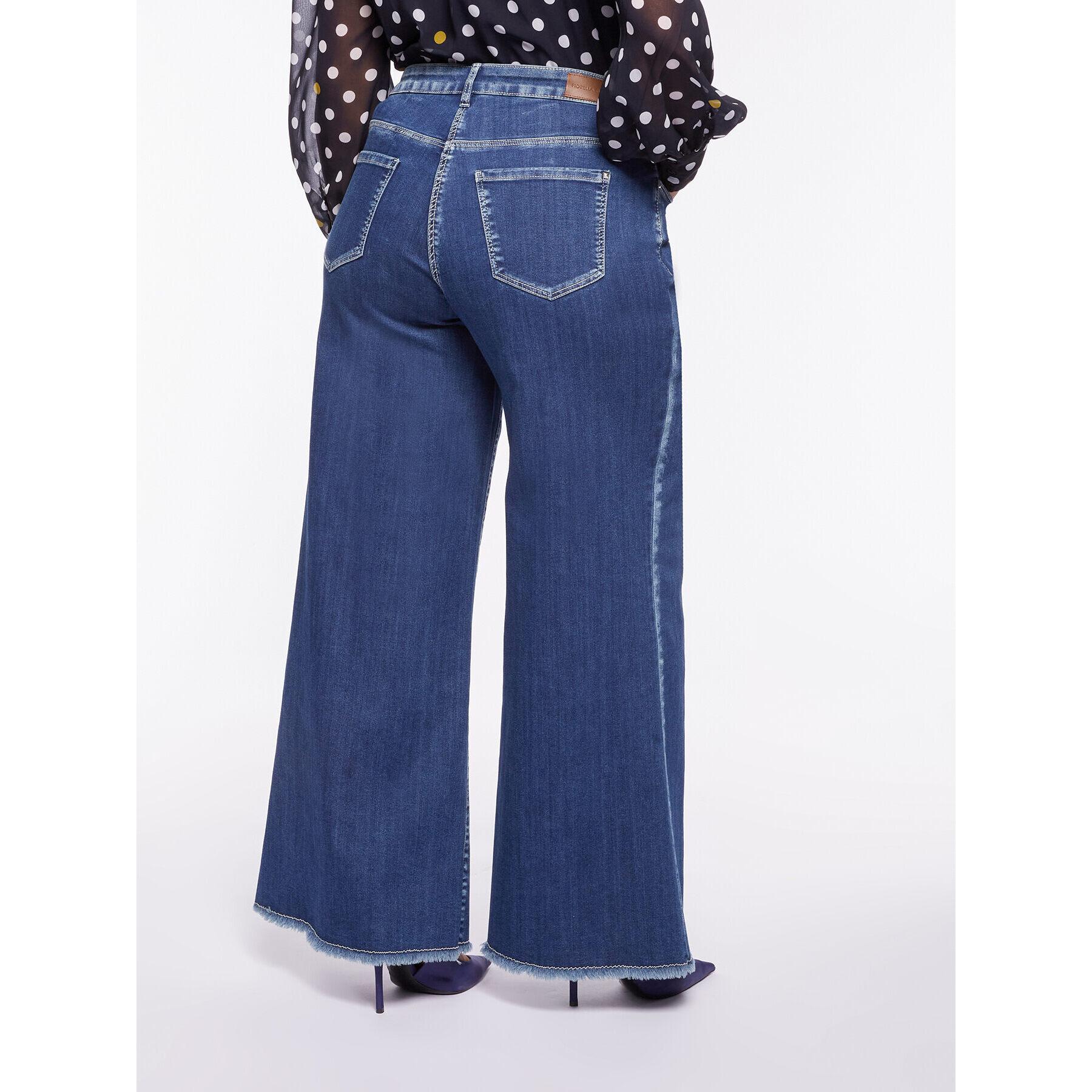 Fiorella Rubino - Vaqueros wide leg flare - Azul