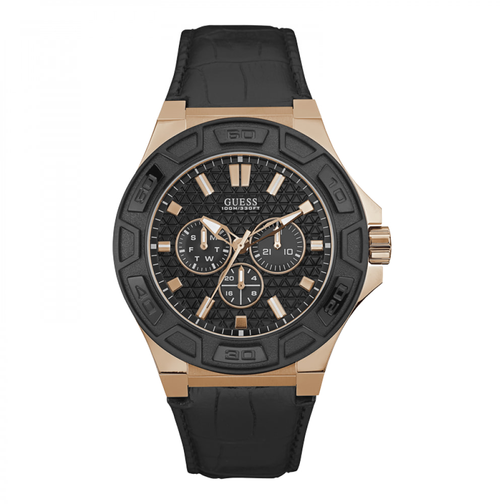 Reloj Guess W0674G6 Hombre Analogico Cuarzo con Correa de Pu & leather strap