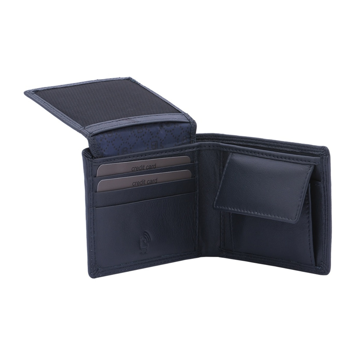 Portafoglio uomo in vera pelle - Modello False - Artigianale - 8.5 x 11.0 x 2.5 cm