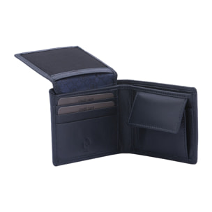 Portafoglio uomo in vera pelle - Modello False - Artigianale - 8.5 x 11.0 x 2.5 cm