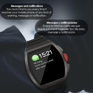 Smartwatch M11 con voltaggio, cardiofrequenzimetro, 10 modalità multisport.