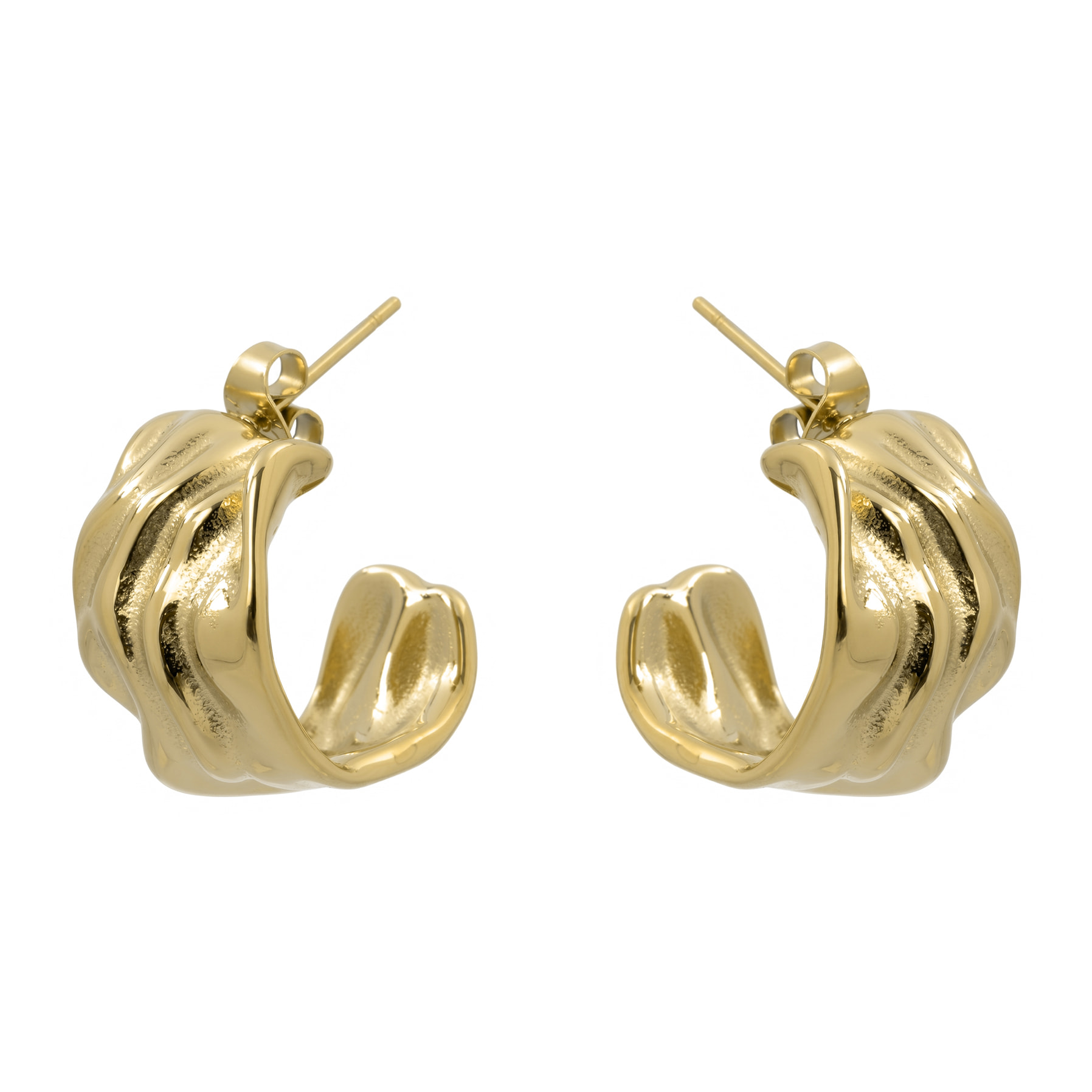 Pendientes Deurisk acabado oro amarillo 18k