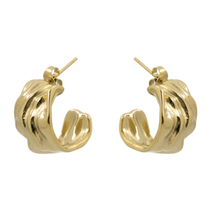 Pendientes Deurisk acabado oro amarillo 18k