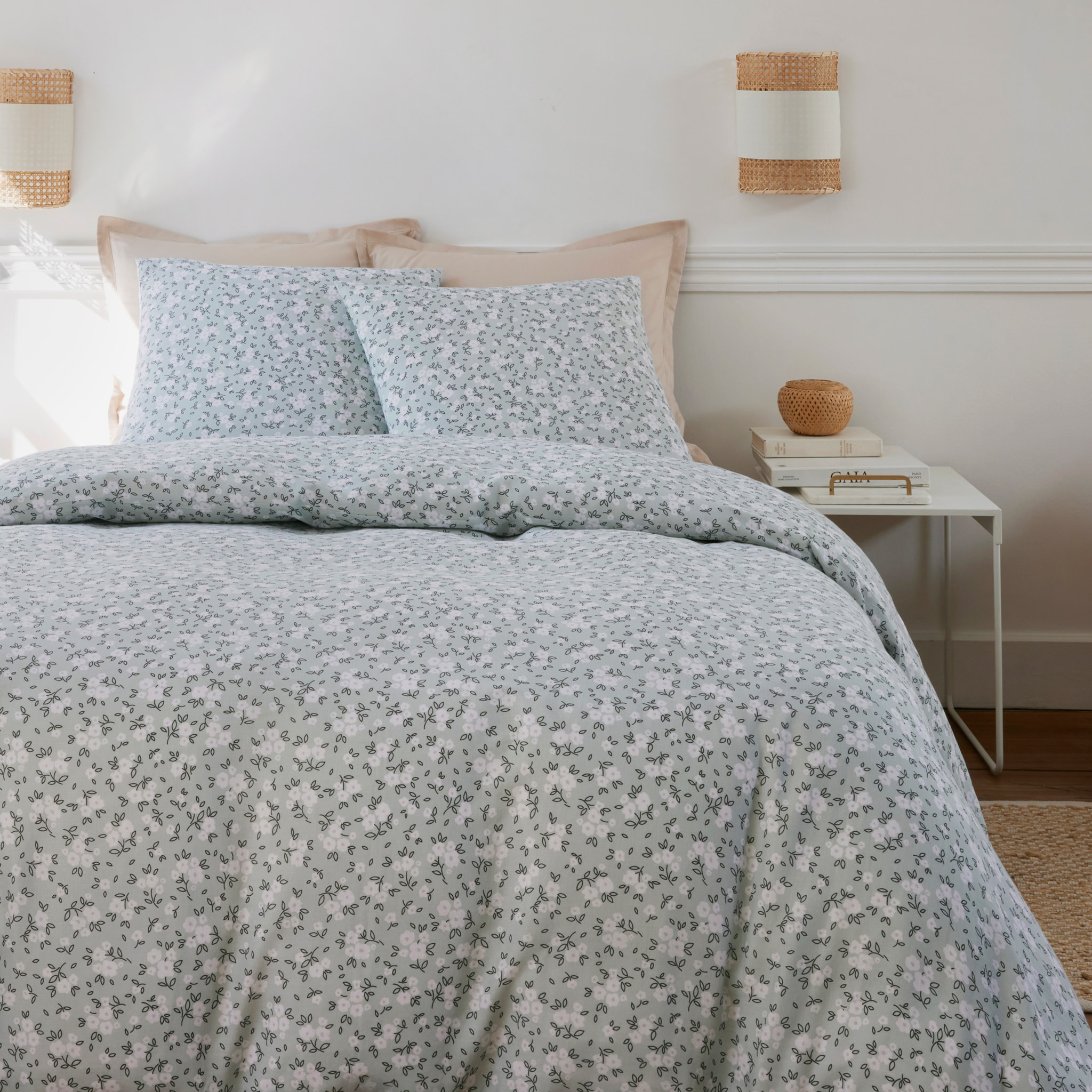 Parure housse de couette coton multicolore