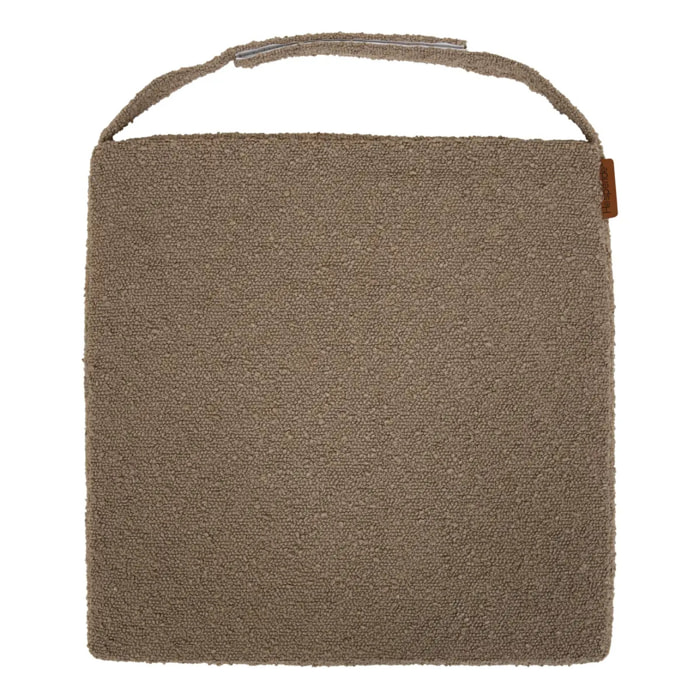 Galette de chaise Solfia 40x40cm café