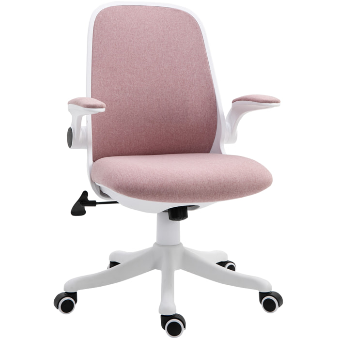 Silla de Escritorio Basculante 62,5x60x90-98 cm Rosa