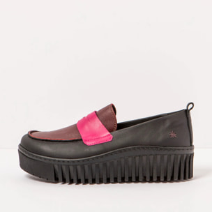 Zapatos 1530S NAPPA BLACK-FUXIA/BRIGHTON color Black-fuxia