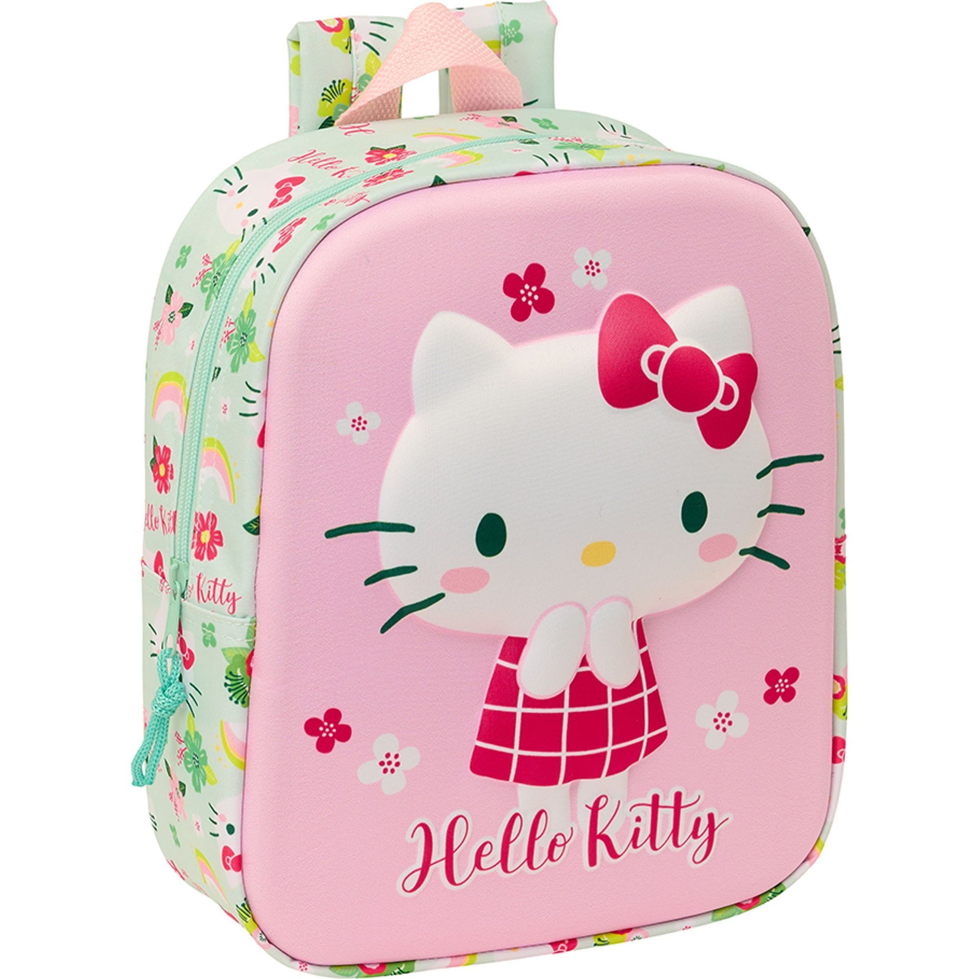 Mochila guarderia 3d bolsillo red hello kitty