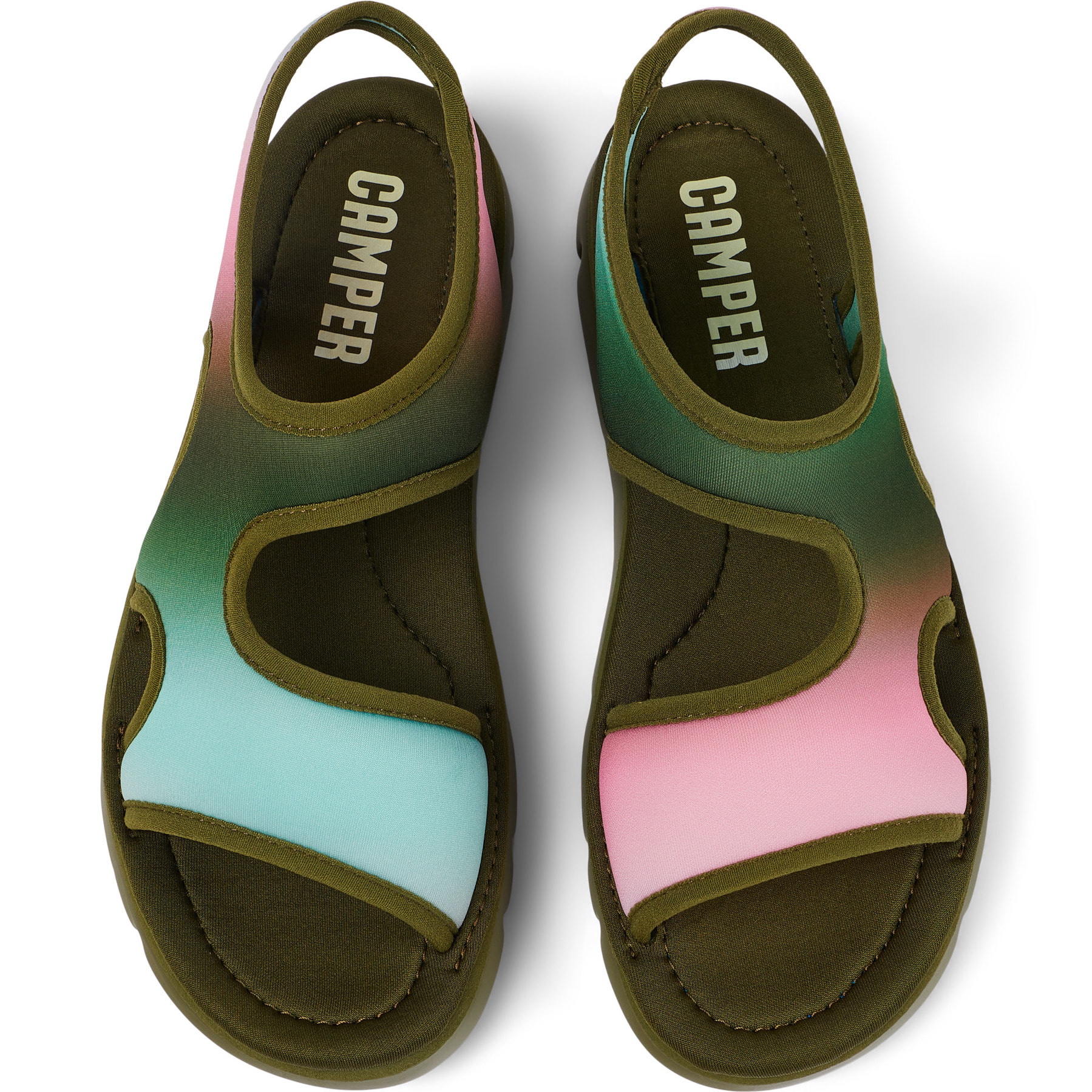 Sandalias - CAMPER Oruga - Multicolor - Textil técnico (poliéster reciclado)