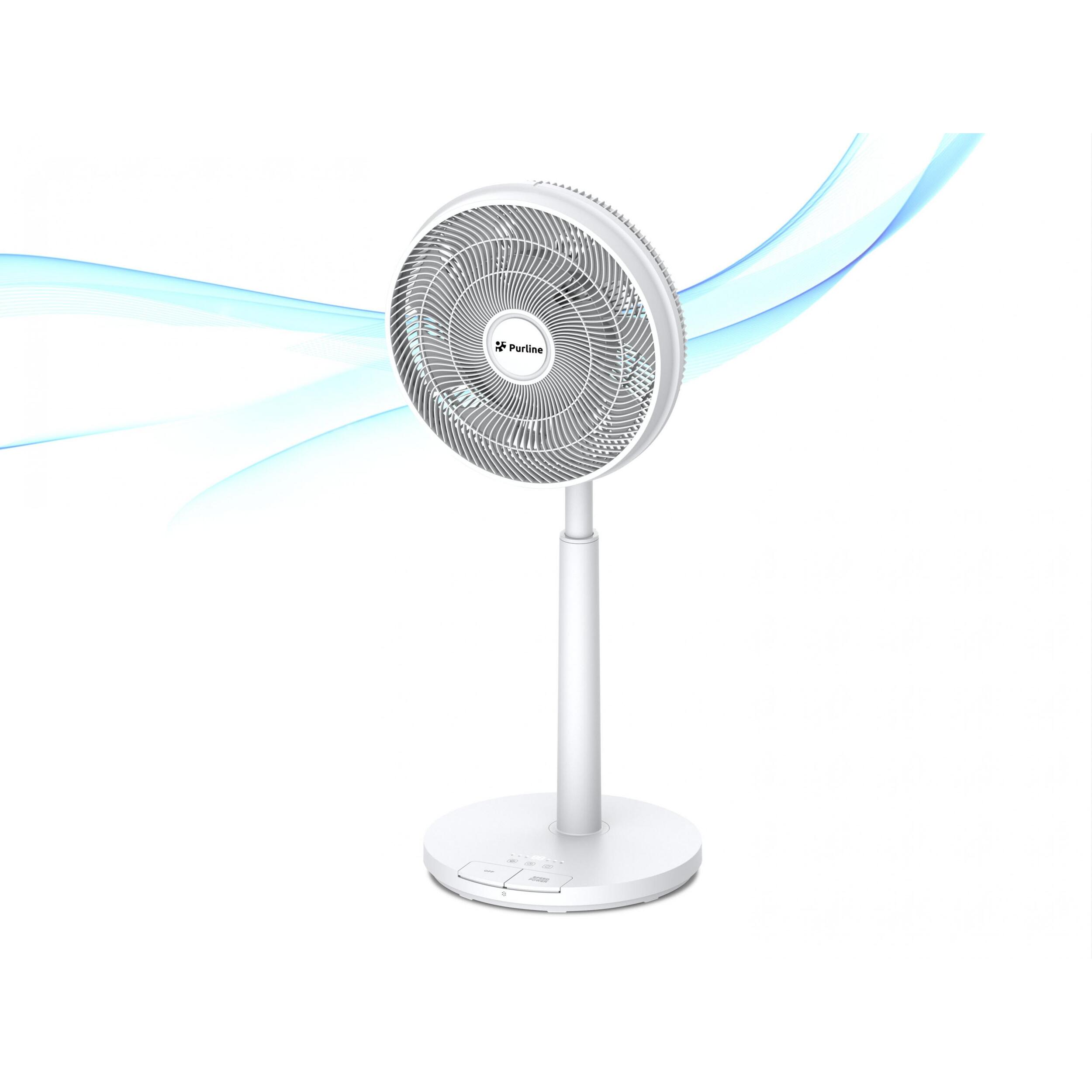 Ventilateur de sol DC avec batterie et 9 pales