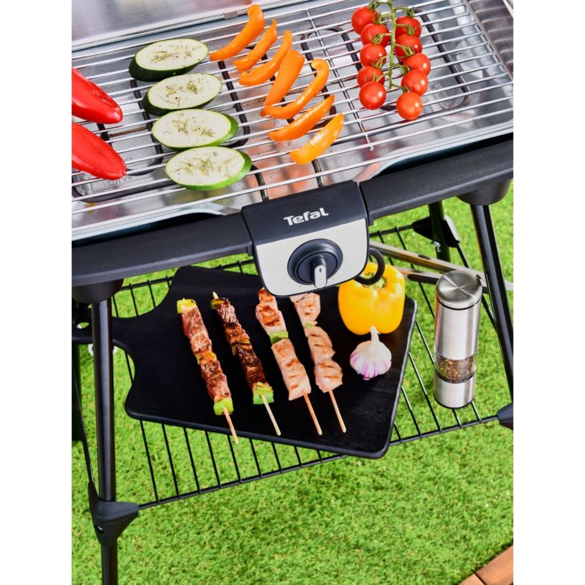 Barbecue électrique TEFAL BG921812 Easygrill XXL sur pieds, 48x26 cm