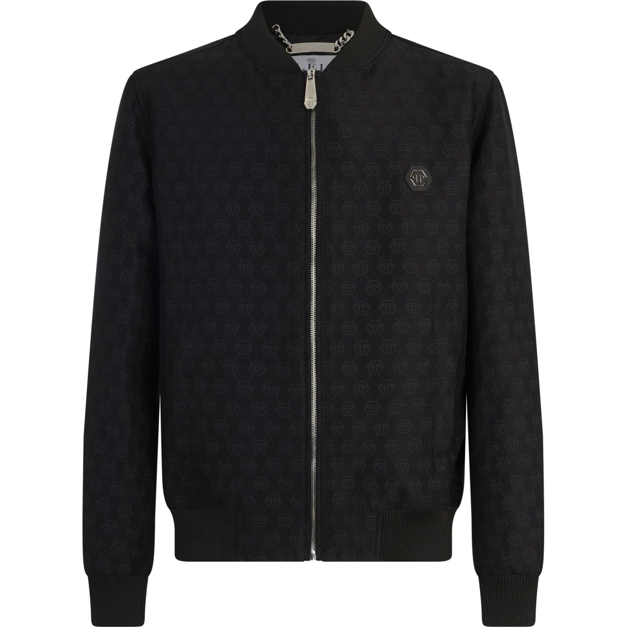PHILIPP PLEIN Bomber Jacket Jacquard Monogram