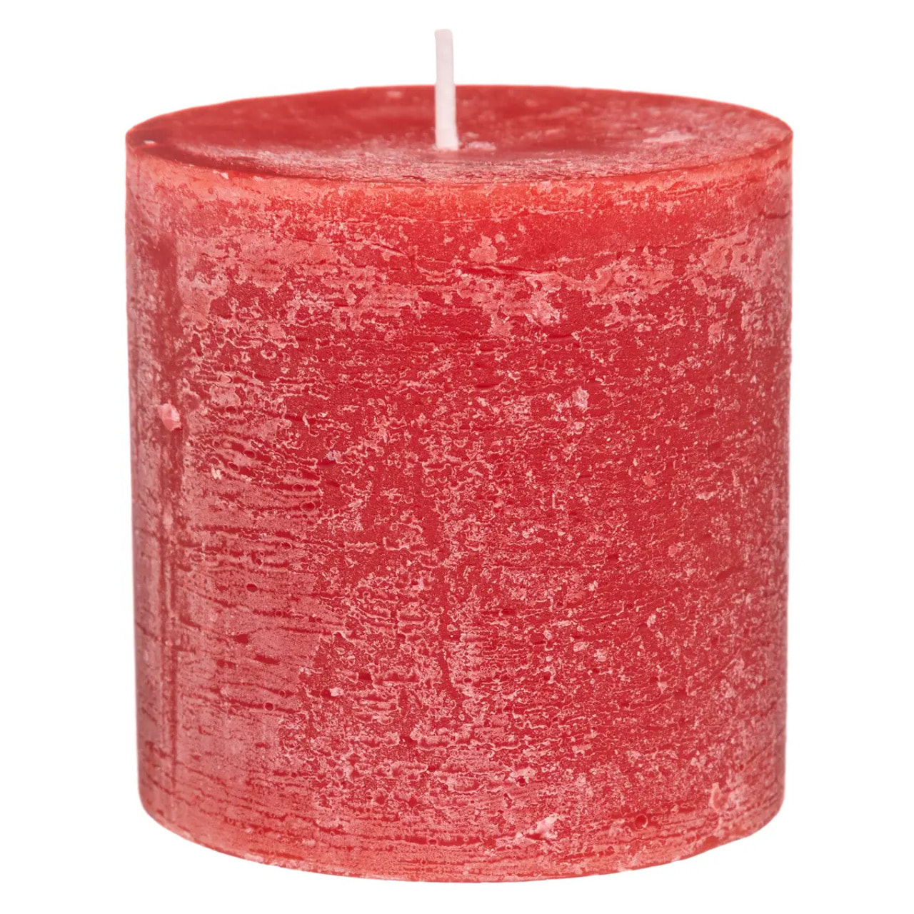 Bougie rustique rouge 220g