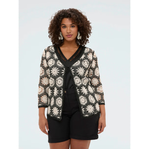 Fiorella Rubino - Cardigan de crochet - Negro