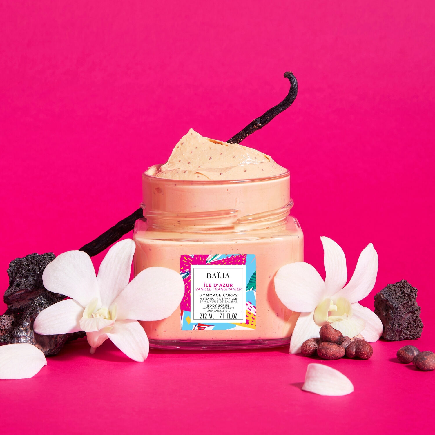 Île d'Azur - Gommage Corps Onctueux à l'extrait de vanille et d'huile de baobab