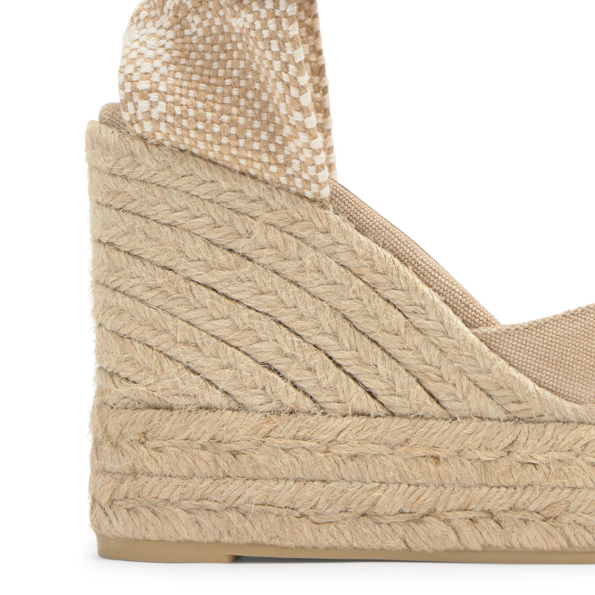 Alpargata cuña de yute 11cm doble plataforma