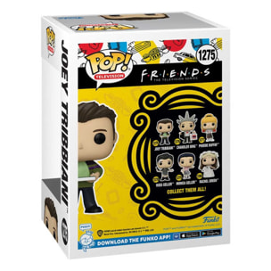 Friends Pop! Tv Vinile Figura Joey W/ Pizza 9 Cm Funko