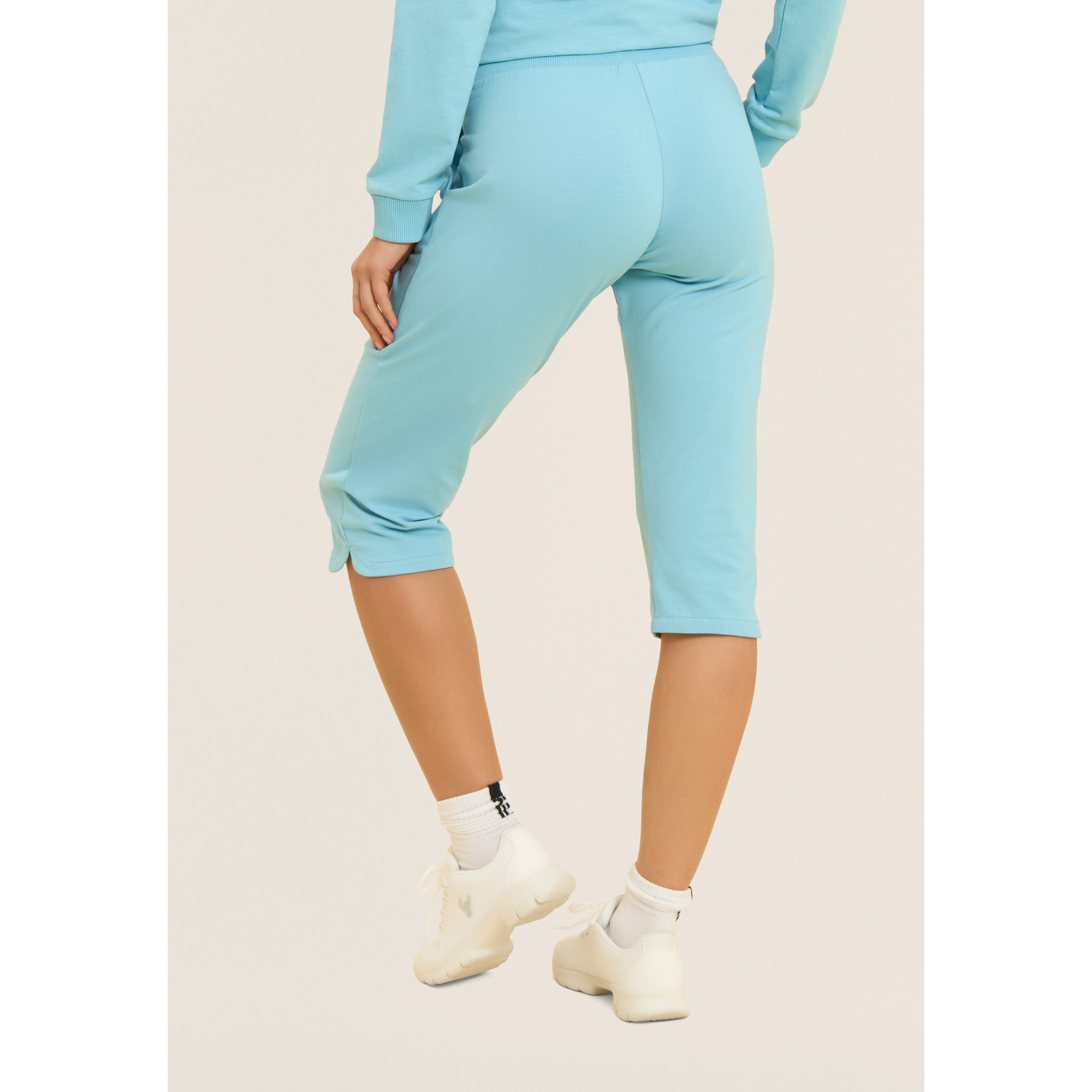 Pantaloni Corsaro con Fondo Stondato e Logo FREDDY