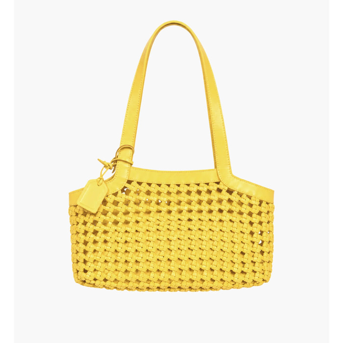 Bolso de hombro trenzado de mujer