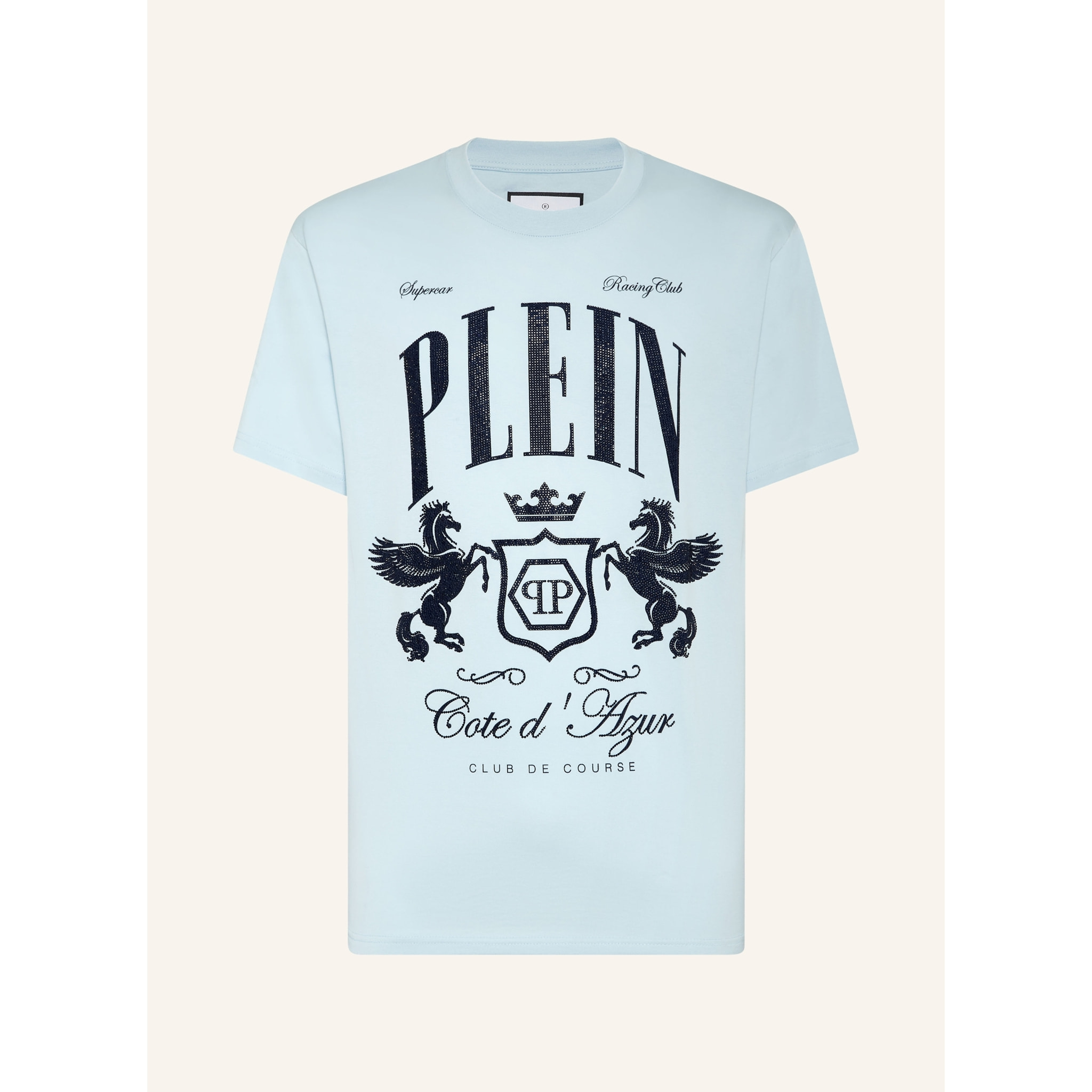 PHILIPP PLEIN T-Shirt Round Neck D AZUR