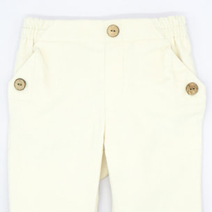 PANTALÓN PANA BLANCO