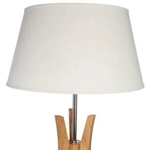 Lampadaire trépied "Kalo" bambou H156cm