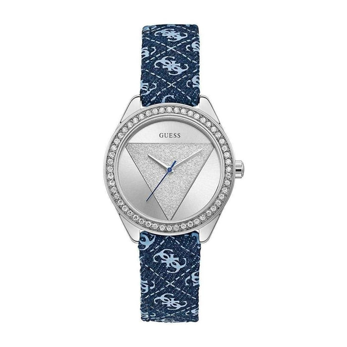 Orologio Guess TRI GLITZ Pelle Blu