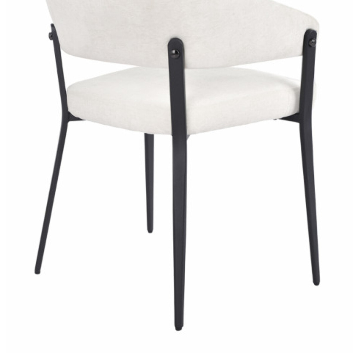 Chaise avec accoudoirs en tissu et structure en métal - ARNOLD